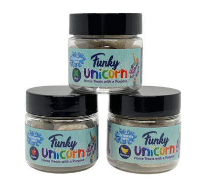 Funky Unicorn Electrolyte Cubes Mini Size Tripack ( Three 1 oz jars)