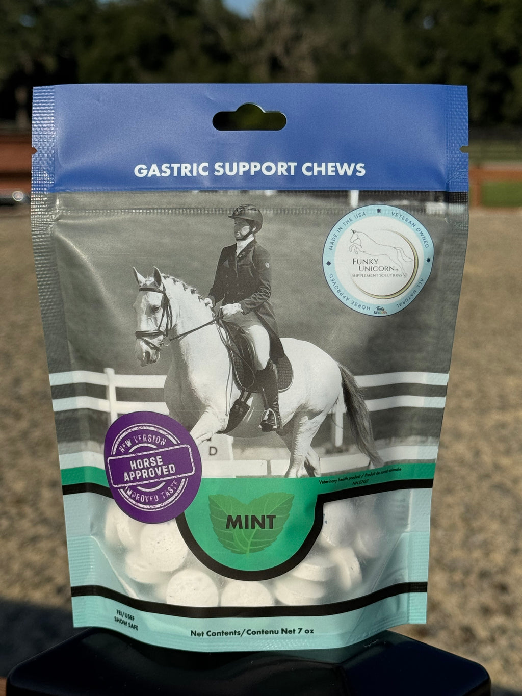 Funky Unicorn Gastric Support Antacid Chews in Mint Trainer Pack