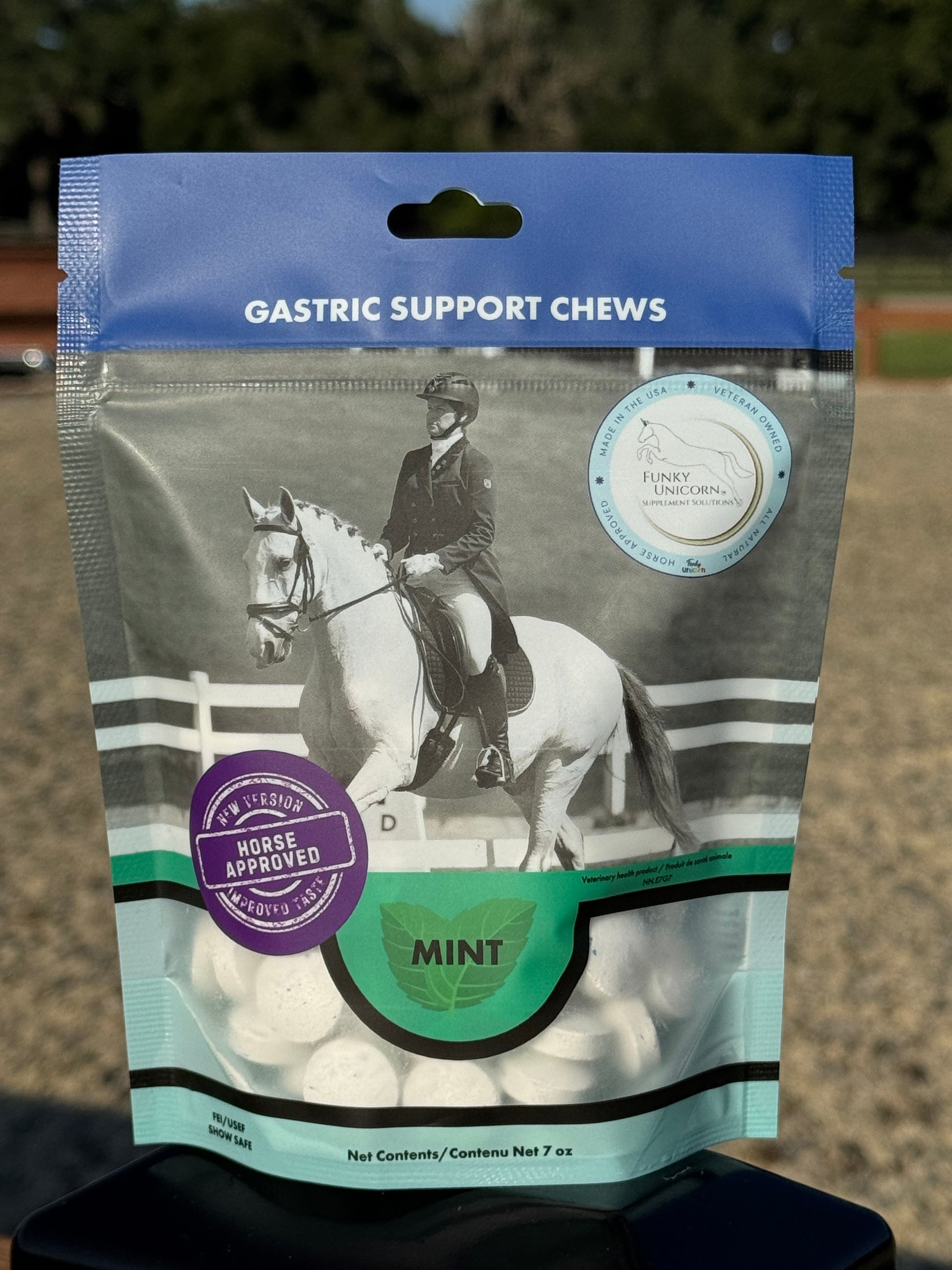Funky Unicorn Gastric Support Antacid Chews in Mint