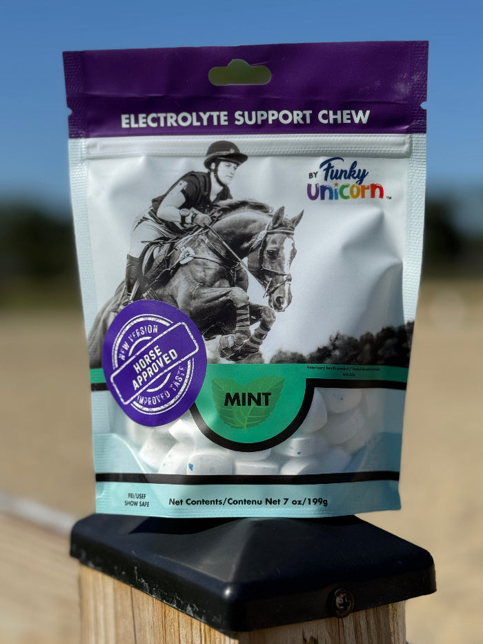 (W) 7 oz Funky Unicorn Electrolyte Support Chews