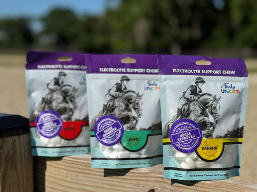 (W) Funky Unicorn Electrolyte Support ChewsTrainers Pack/Refill 21 oz (discount)